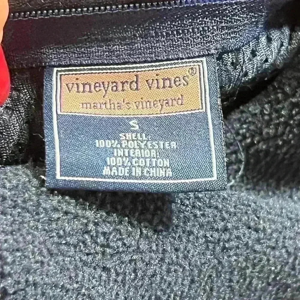 Vineyard Vines Women’s Reversible Thick Knit Vest Size Small Navy Pink Nautical - Picture 8 of 8